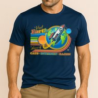 Visit Earth Home Of Cats Internet Bacon Cooling Performance Crew T-Shirt