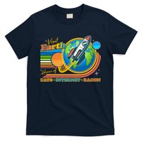 Visit Earth Home Of Cats Internet Bacon T-Shirt