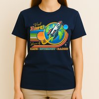 Visit Earth Home Of Cats Internet Bacon T-Shirt