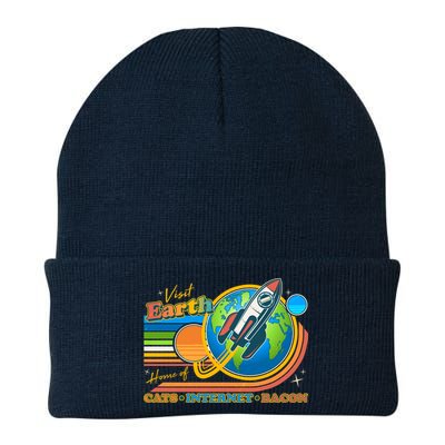 Visit Earth Home Of Cats Internet Bacon Beanie