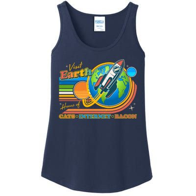 Visit Earth Home Of Cats Internet Bacon Ladies Essential Tank