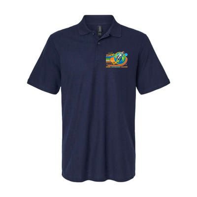 Visit Earth Home Of Cats Internet Bacon Softstyle Adult Sport Polo