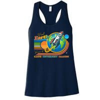 Visit Earth Home Of Cats Internet Bacon Women's Racerback Tank