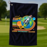 Visit Earth Home Of Cats Internet Bacon Golf Towel