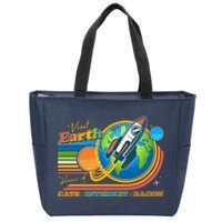 Visit Earth Home Of Cats Internet Bacon Zip Tote Bag