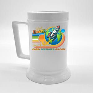 Visit Earth Home Of Cats Internet Bacon Beer Stein