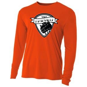 Visit Nashville Guitar Cooling Performance Long Sleeve Crew