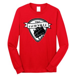 Visit Nashville Guitar Long Sleeve Shirt