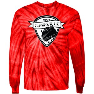 Visit Nashville Guitar Tie-Dye Long Sleeve Shirt