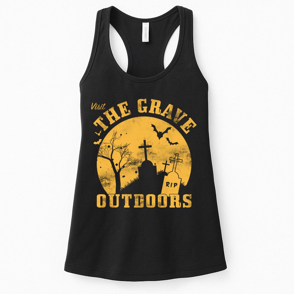 Visit The Grave Outdoors Womens Tank Top