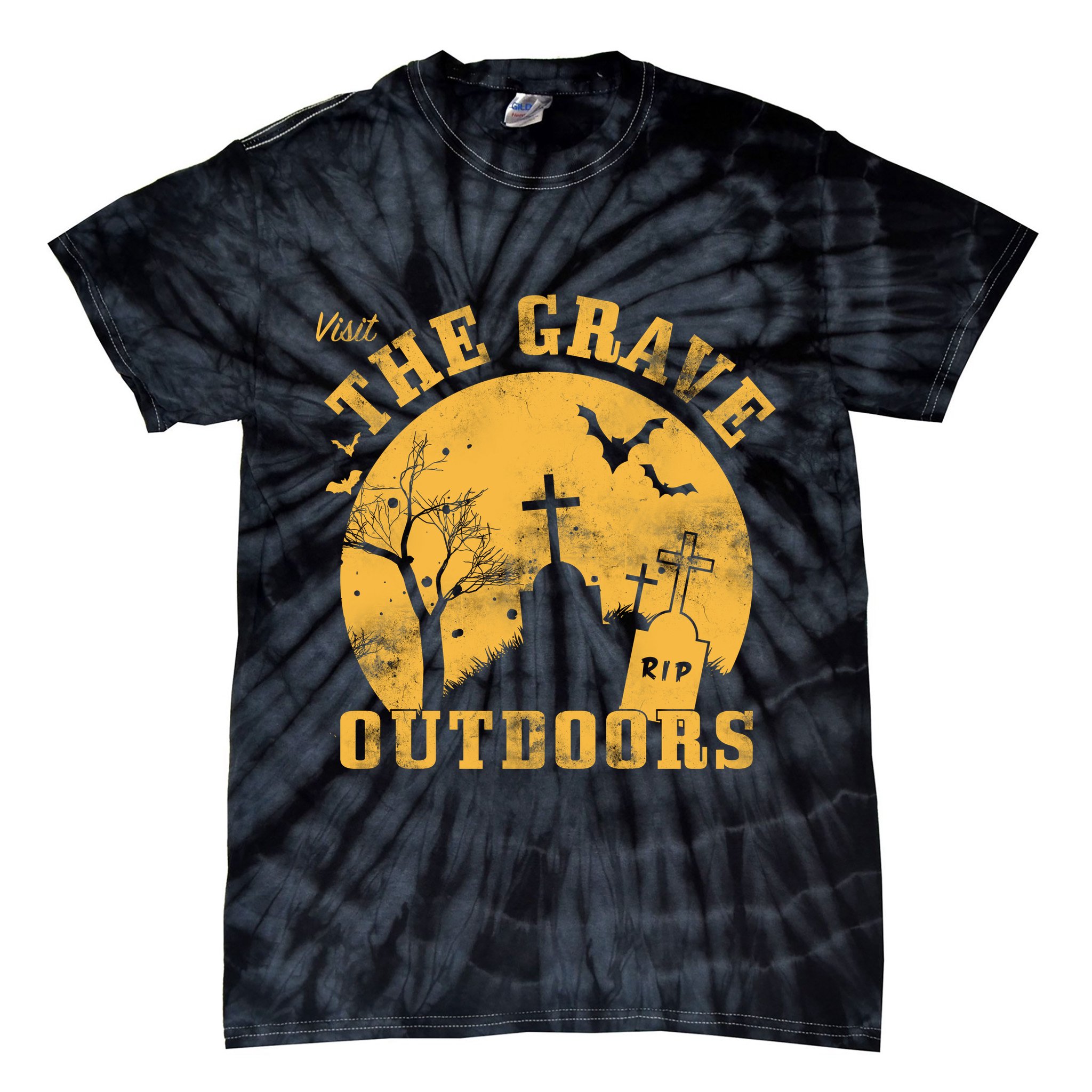 Visit The Grave Outdoors Tie-Dye T-Shirt