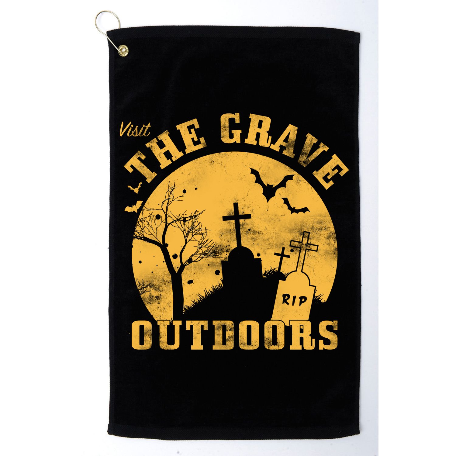 Visit The Grave Outdoors Golf Towel