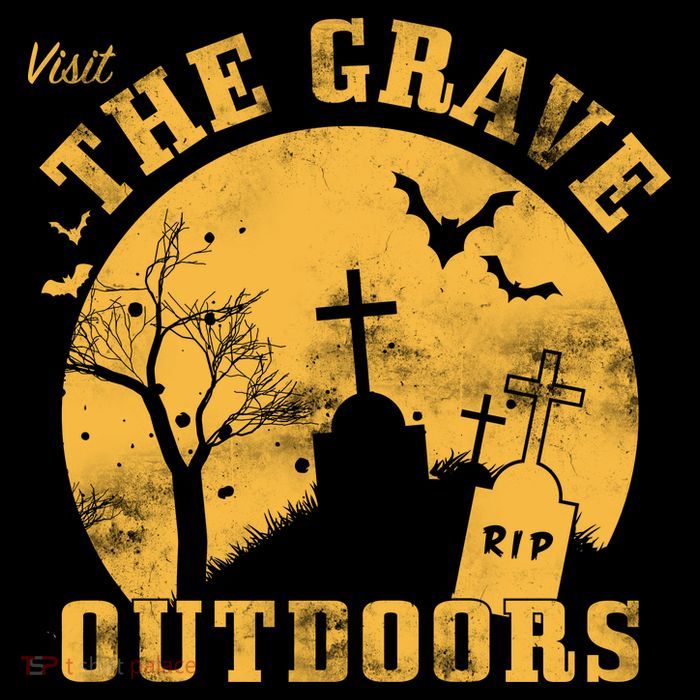 Visit The Grave Outdoors Womens T-Shirt