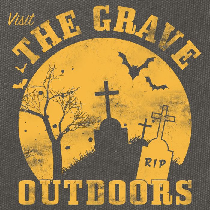 Visit The Grave Outdoors Cotton Canvas Backpack
