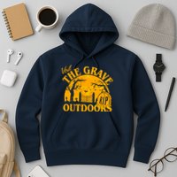 Visit The Grave Outdoors Funny Halloween Hoodie
