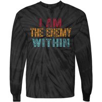 Vintage IM The Enemy Within Pun Tie-Dye Long Sleeve Shirt