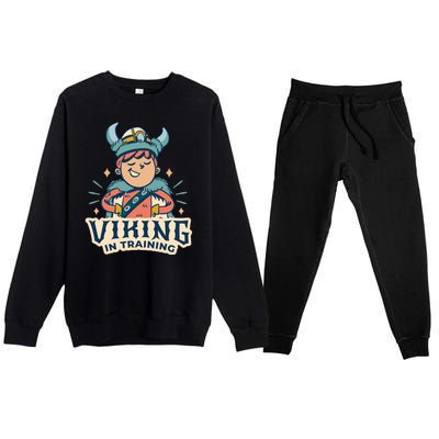 Viking In Training Premium Crewneck Sweatsuit Set