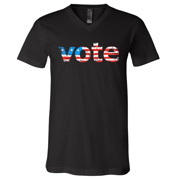 Vote In The Election. Votes Count! Yours Does V-Neck T-Shirt