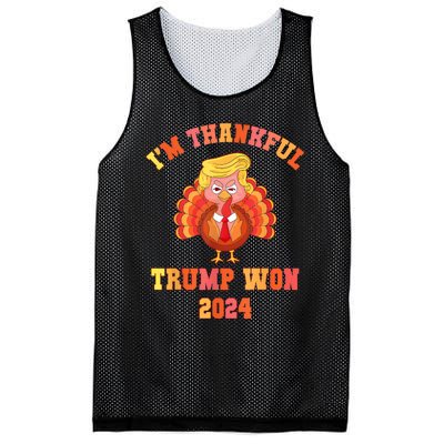 Vintage IM Thankful Trump Won 2024 Mesh Reversible Basketball Jersey Tank