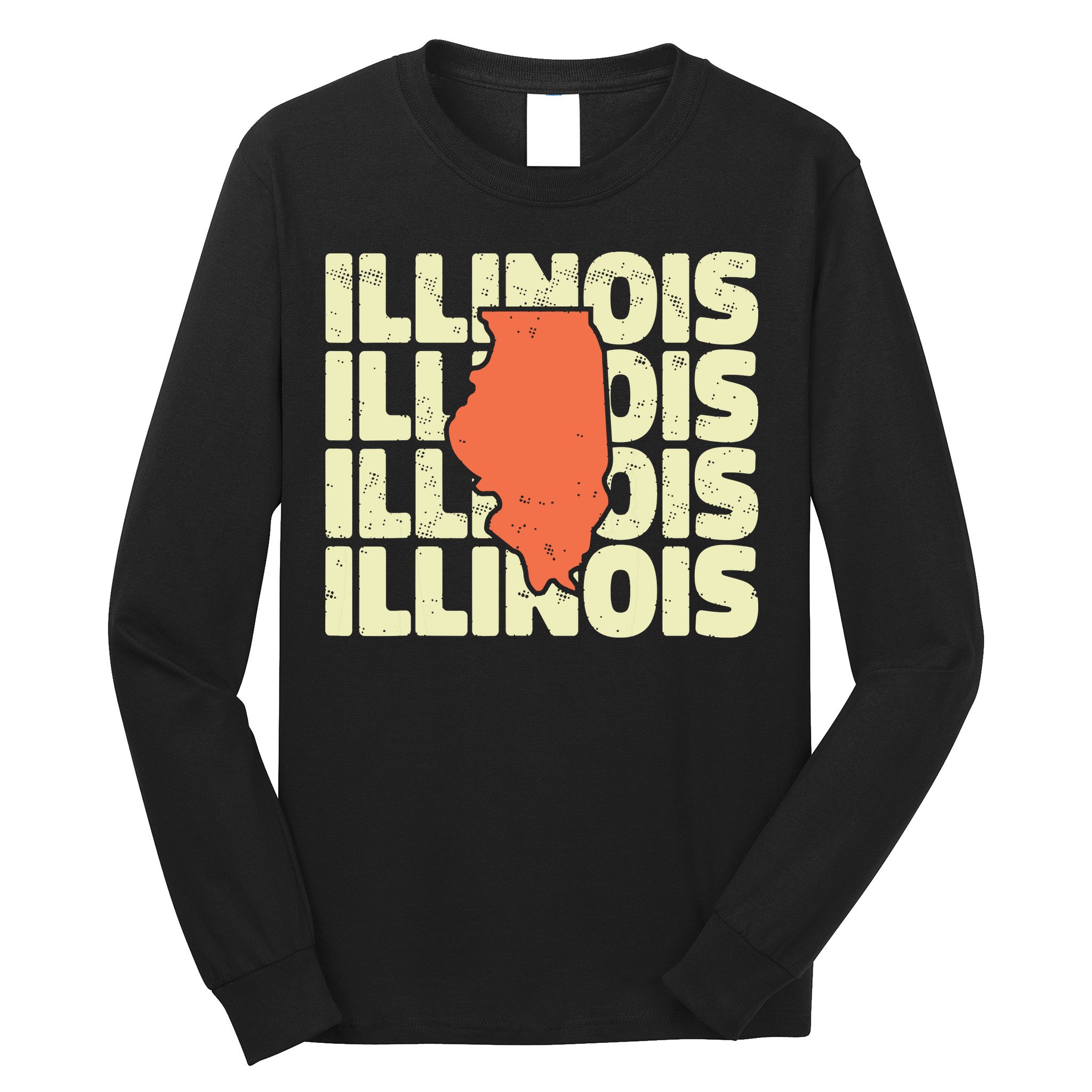 Vintage Illinois Usa State Long Sleeve Shirt