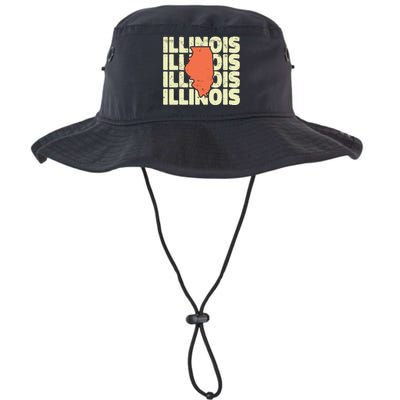 Vintage Illinois Usa State Legacy Cool Fit Booney Bucket Hat