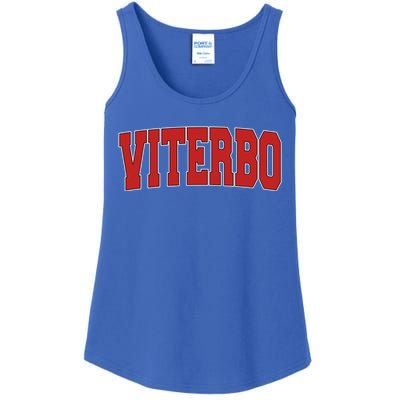 Viterbo Italy Varsity Style Vintage Retro Italian Sports Cute Gift Ladies Essential Tank