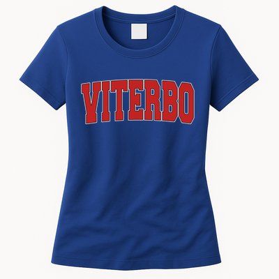 Viterbo Italy Varsity Style Vintage Retro Italian Sports Cute Gift Women's T-Shirt