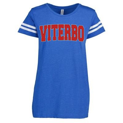 Viterbo Italy Varsity Style Vintage Retro Italian Sports Cute Gift Enza Ladies Jersey Football T-Shirt