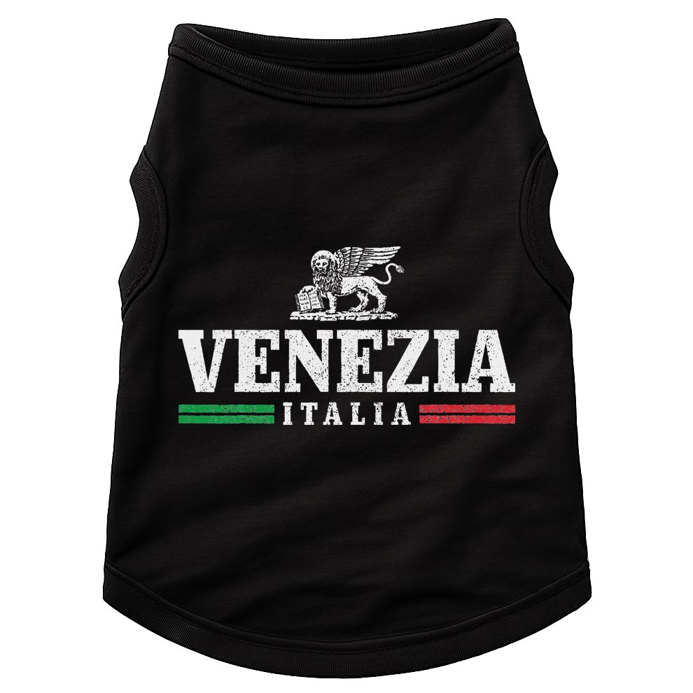 Venezia Italia Vintage Venice Italy Souvenir Italian Flag Doggie Tank