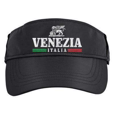 Venezia Italia Vintage Venice Italy Souvenir Italian Flag Adult Drive Performance Visor