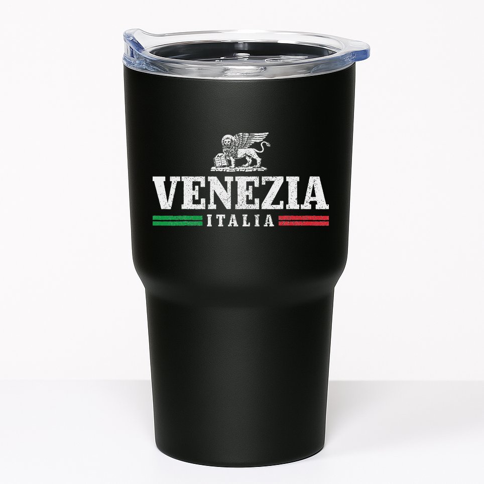Venezia Italia Vintage Venice Italy Souvenir Italian Flag Tumbler