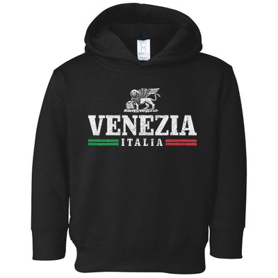 Venezia Italia Vintage Venice Italy Souvenir Italian Flag Toddler Hoodie