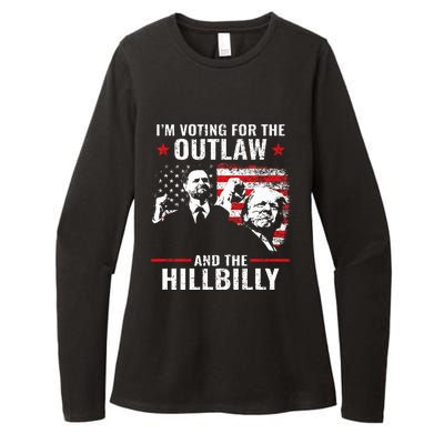 Vintage IM Voting For The Outlaw And The Hillbilly 2024 Womens CVC Long Sleeve Shirt