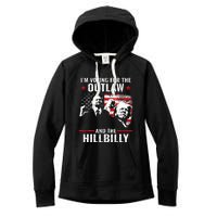 Vintage IM Voting For The Outlaw And The Hillbilly 2024 Women's Fleece Hoodie