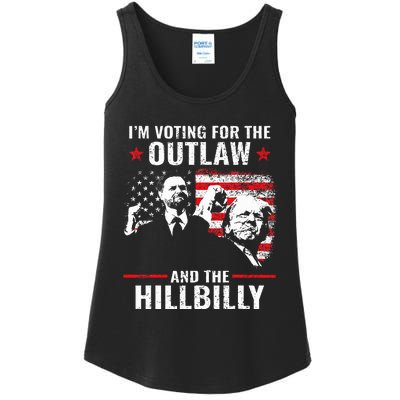 Vintage IM Voting For The Outlaw And The Hillbilly 2024 Ladies Essential Tank