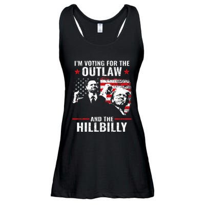 Vintage IM Voting For The Outlaw And The Hillbilly 2024 Ladies Essential Flowy Tank