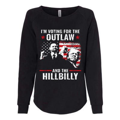 Vintage IM Voting For The Outlaw And The Hillbilly 2024 Womens California Wash Sweatshirt