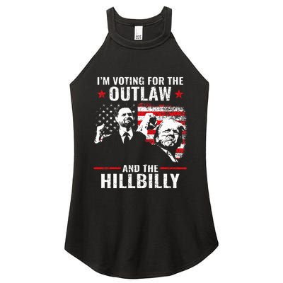 Vintage IM Voting For The Outlaw And The Hillbilly 2024 Women's Perfect Tri Rocker Tank