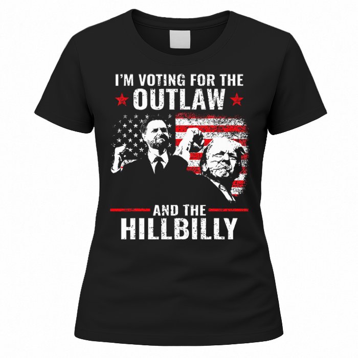 Vintage IM Voting For The Outlaw And The Hillbilly 2024 Women's T-Shirt