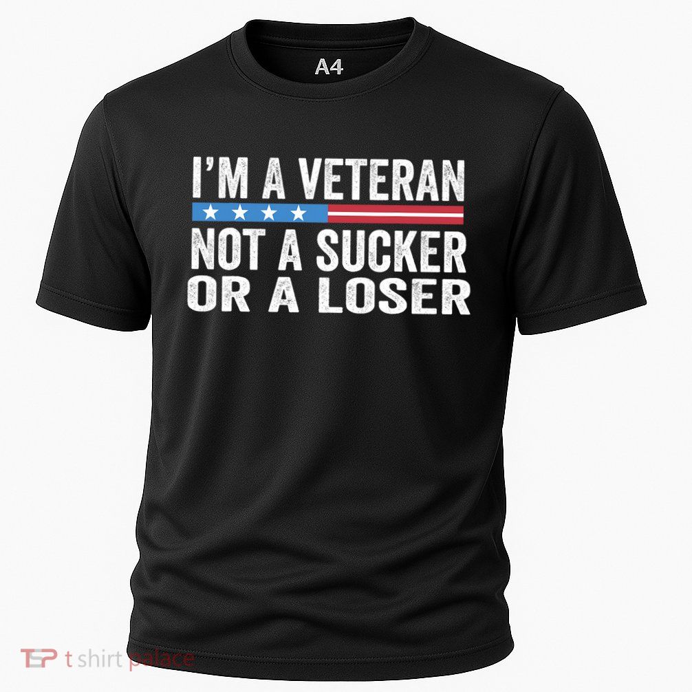 Vintage IM Veteran Not A Sucker Or A Loser Performance Shirt