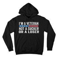 Vintage IM Veteran Not A Sucker Or A Loser Hoodie