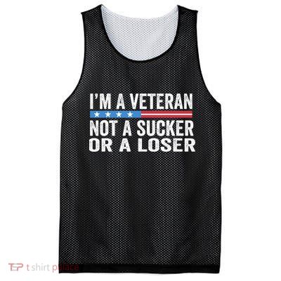 Vintage IM Veteran Not A Sucker Or A Loser Mesh Reversible Basketball Jersey Tank