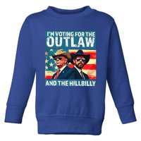 Vintage IM Voting For The Outlaw And The Hill 2024 Toddler Sweatshirt