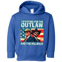 Vintage IM Voting For The Outlaw And The Hill 2024 Toddler Hoodie