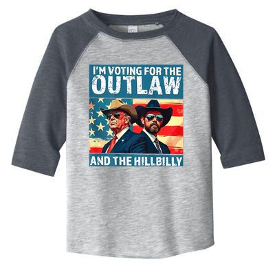 Vintage IM Voting For The Outlaw And The Hill 2024 Toddler Fine Jersey T-Shirt