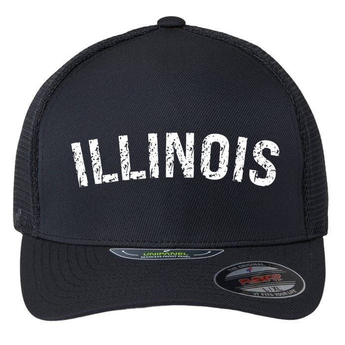 Vintage Illinois Flexfit Unipanel Trucker Cap