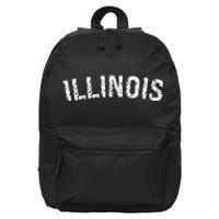 Vintage Illinois 16 in Basic Backpack