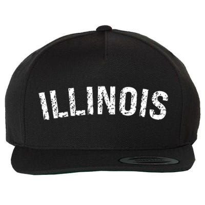 Vintage Illinois Wool Snapback Cap