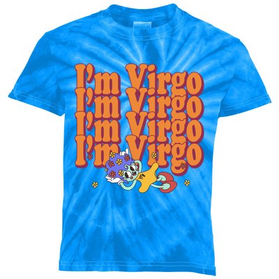 Vintage Im Virgo Astrology Zodiac Sign Horoscope Birthday Gift Kids Tie-Dye T-Shirt