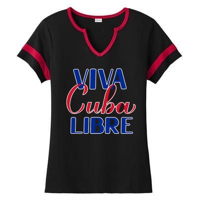 Viva Cuba Libre Ladies Halftime Notch Neck Tee